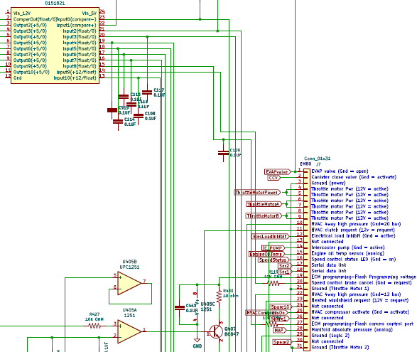 AJ27 ECU Hardware Schematic - Classic ECU